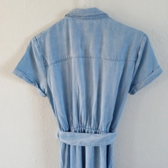 CLOTH + STONE Chambray Midi Shirt Dress |S - Picture 5 of 8